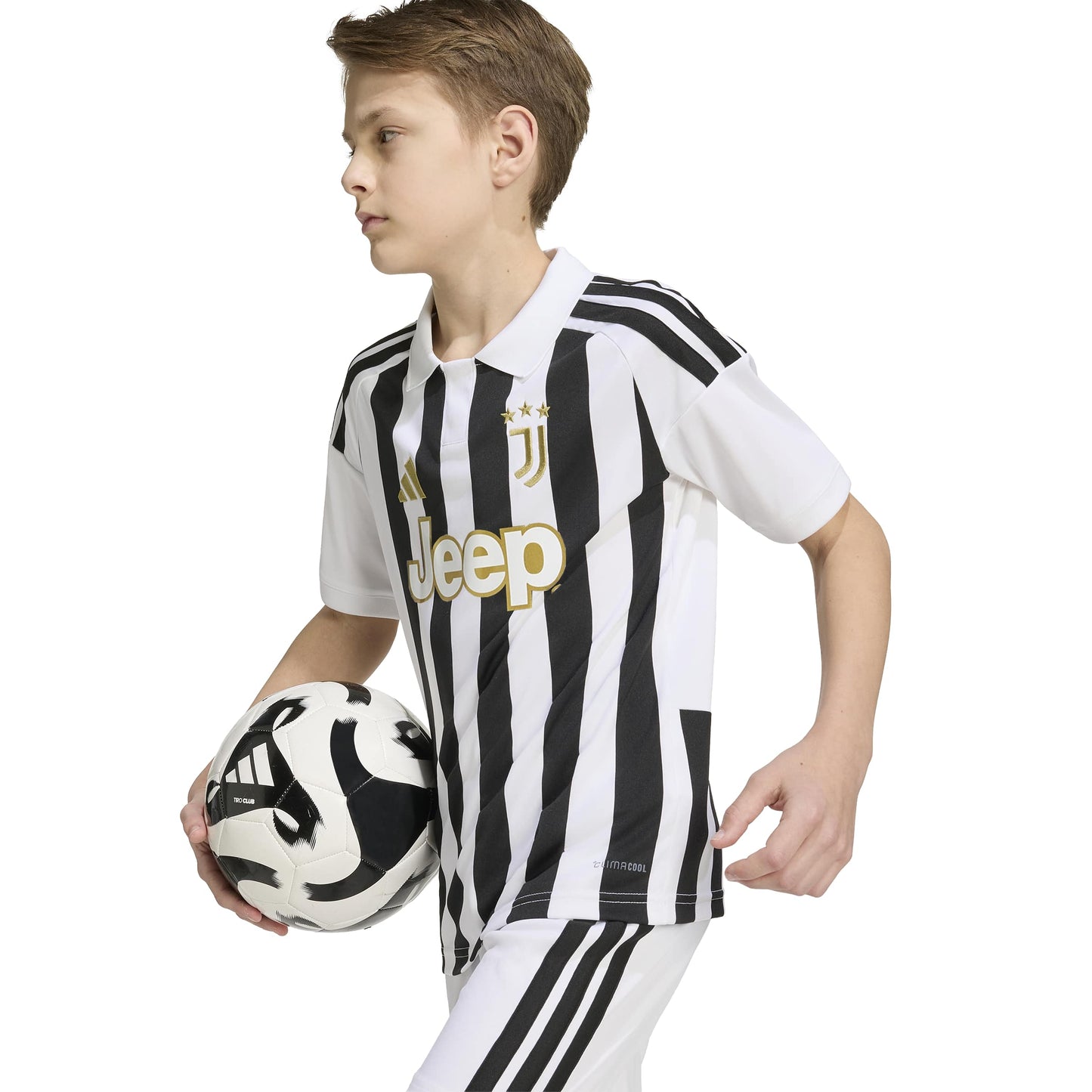 adidas Juventus 26-27 Kids Home Jersey - White / Black