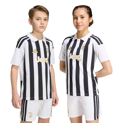 adidas Juventus 26-27 Kids Home Jersey - White / Black