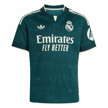 adidas Real Madrid  26-27 Jr Away Jersey - Aurora Ivy