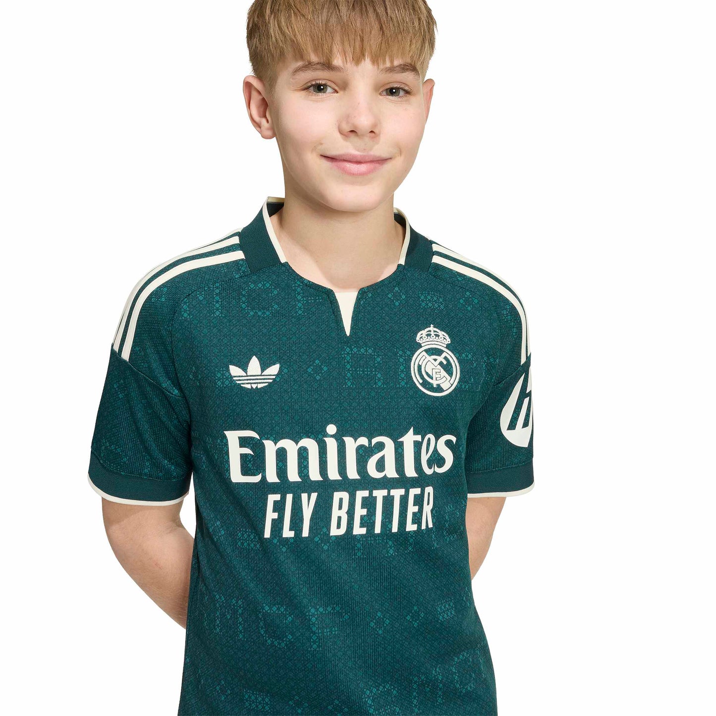 adidas Real Madrid  26-27 Jr Away Jersey - Aurora Ivy