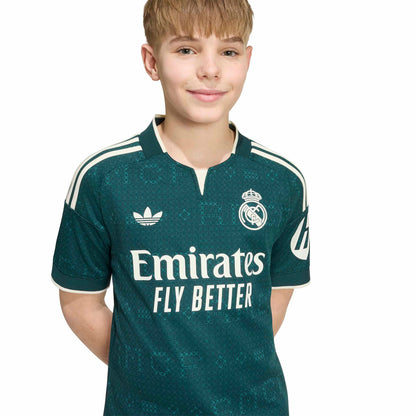 adidas Real Madrid  26-27 Jr Away Jersey - Aurora Ivy