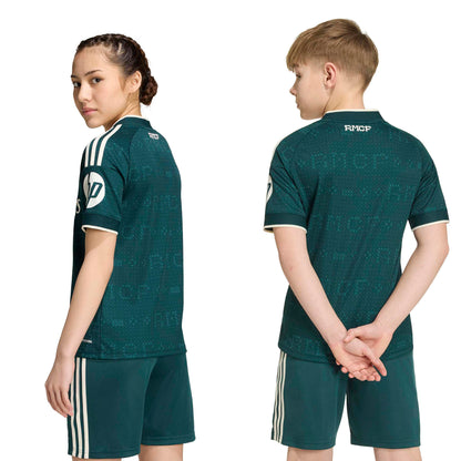 adidas Real Madrid  26-27 Jr Away Jersey - Aurora Ivy