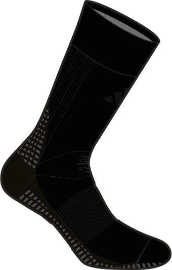 adidas Football GRIP Printed Crew Performance Socks Cushioned - Black / Black