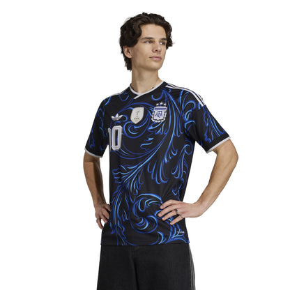 adidas Argentina 26 Away Messi Jersey - Black / Lucid Blue /Blue Burst