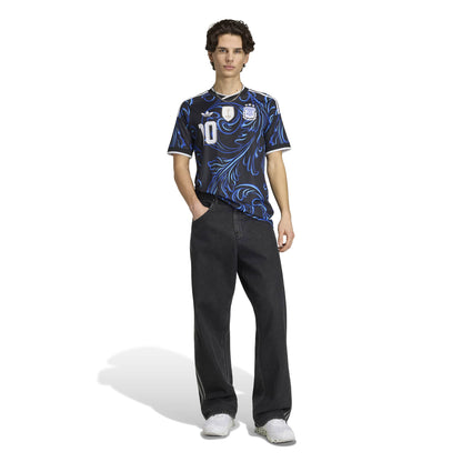 adidas Argentina 26 Away Messi Jersey - Black / Lucid Blue /Blue Burst