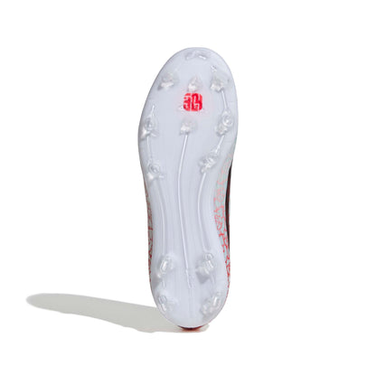 adidas F50 League  Laceless Kids boots FG - Cloud White / Core Black / Lucid Red