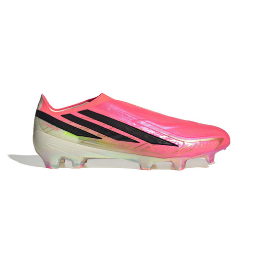 adidas F50 HYPERFAST ELITE Laceless FG - Solar Turbo / Core Black / Gold Metallic