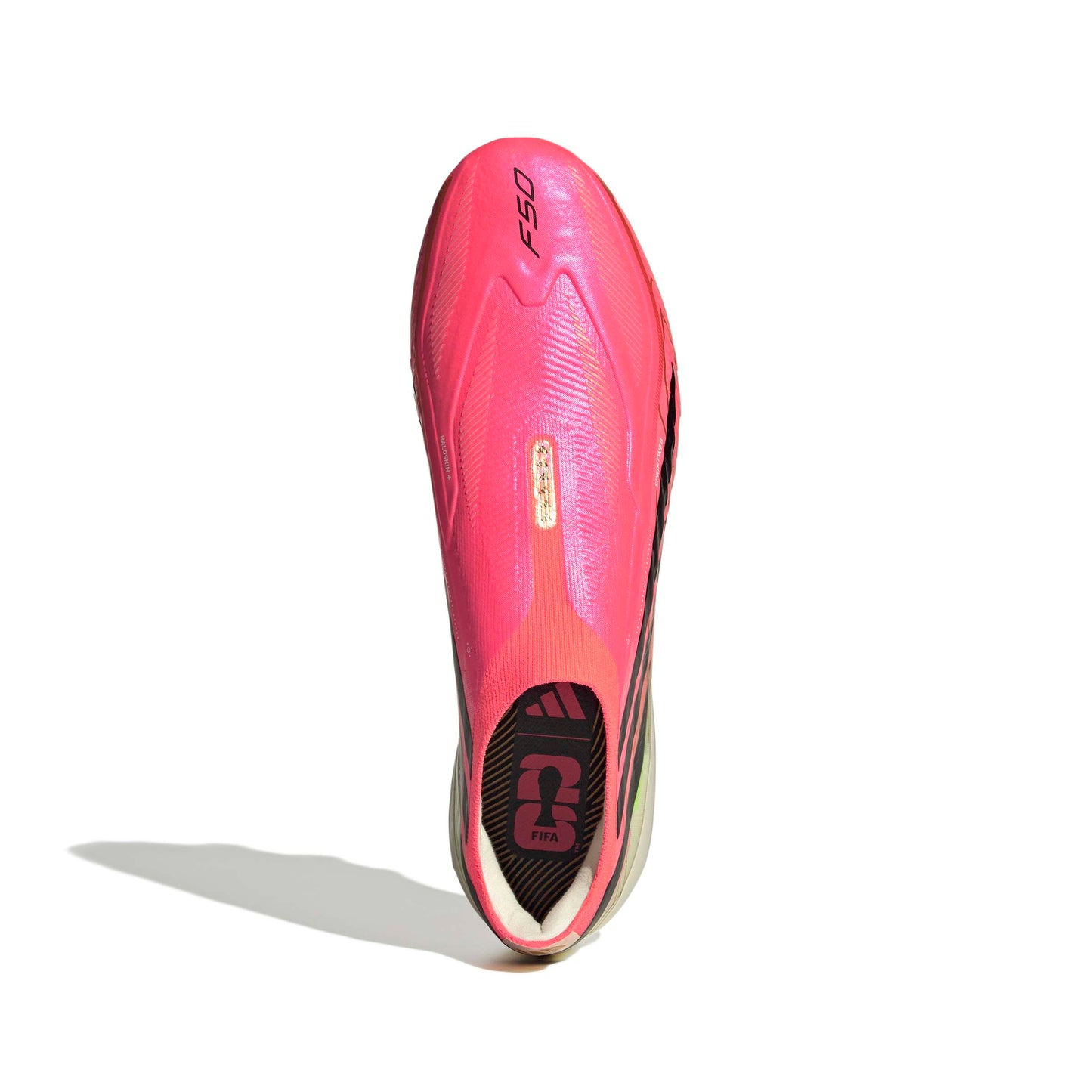 adidas F50 HYPERFAST ELITE Laceless FG - Solar Turbo / Core Black / Gold Metallic