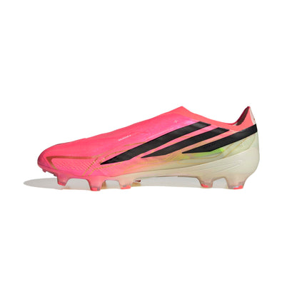 adidas F50 HYPERFAST ELITE Laceless FG - Solar Turbo / Core Black / Gold Metallic