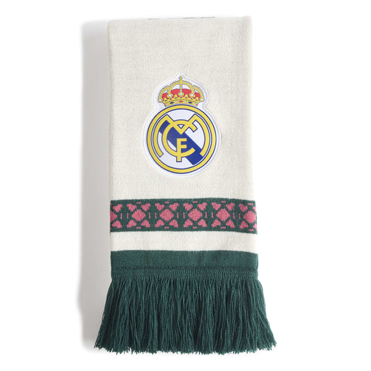 adidas Real Madrid Home Scarf - White / Aurora Ivy / Wild Pink