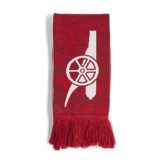 adidas Arsenal FC Home Scarf - White / Better Scarlet / Team Coll Burgundy
