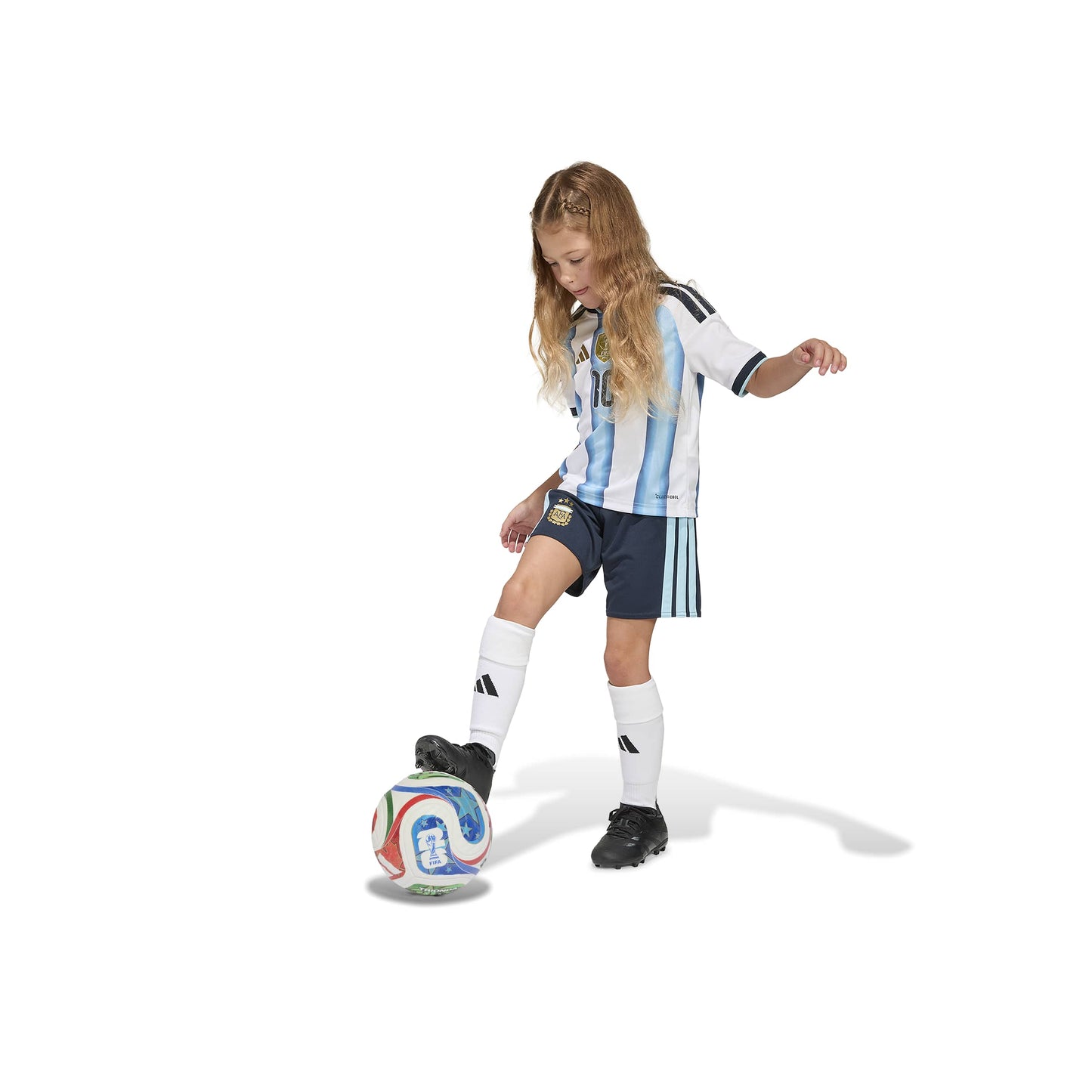 adidas Argentina 26 Home Kids Set - White / Icey Blue / Light Blue