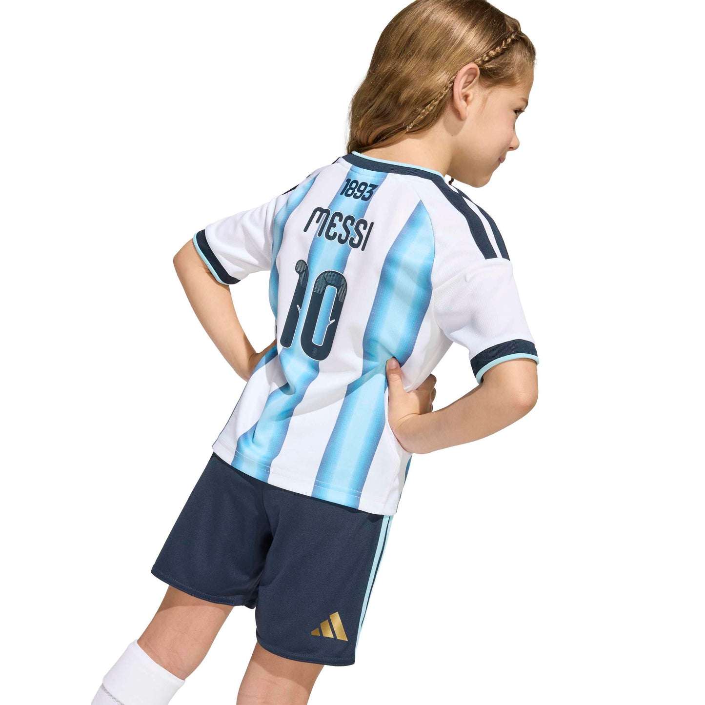 adidas Argentina 26 Home Kids Set - White / Icey Blue / Light Blue