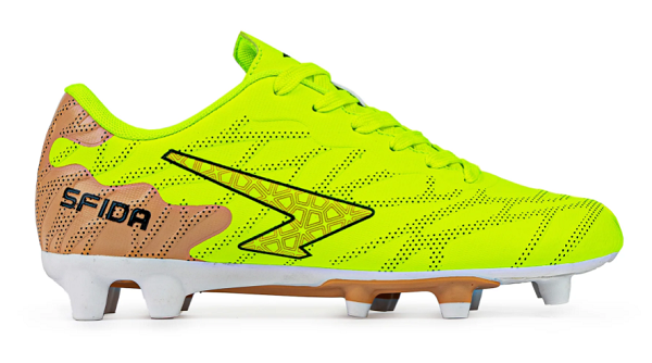 Launch Jr FG Football Boots - Yellow/Bronze