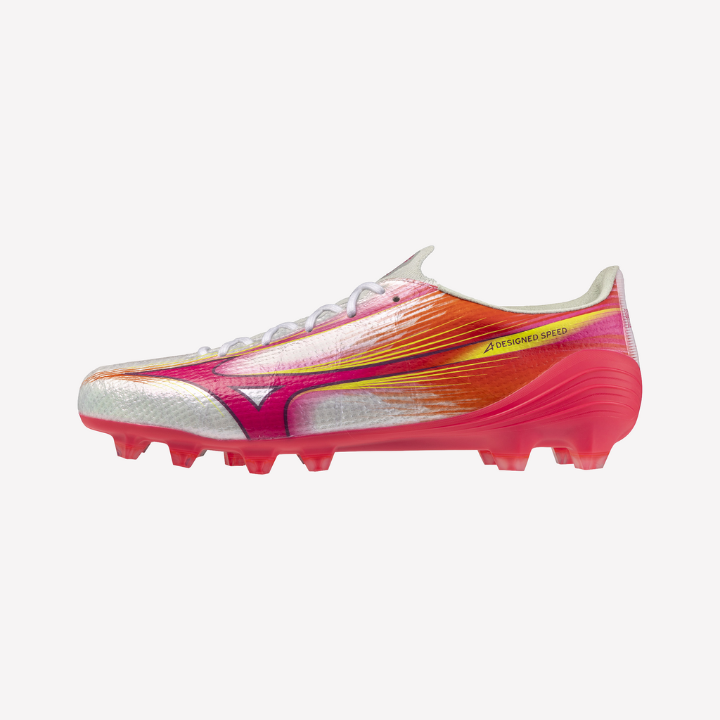 Mizuno Alpha III Elite FG - White/Fuchsia Purple