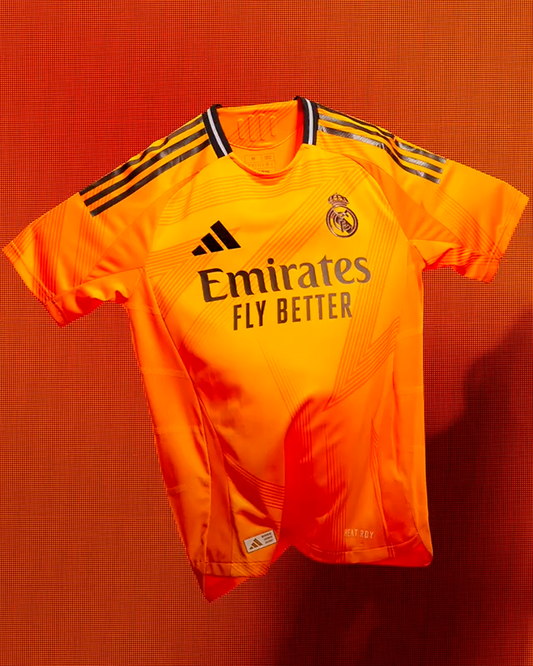 adidas Real Madrid Away Jersey 24-25 - Crew Orange