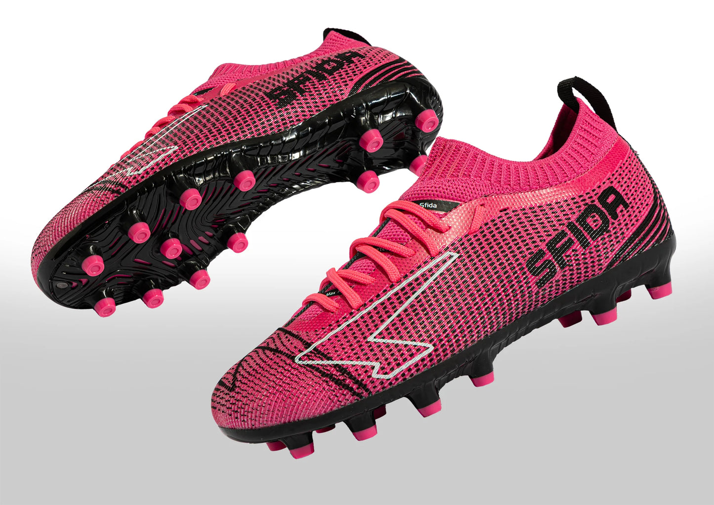 Sfida Pulse Junior Sock Football Boots - Pink