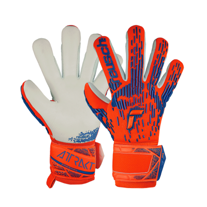Reusch Attrakt Greegel Silver - hyper orng/elec blue