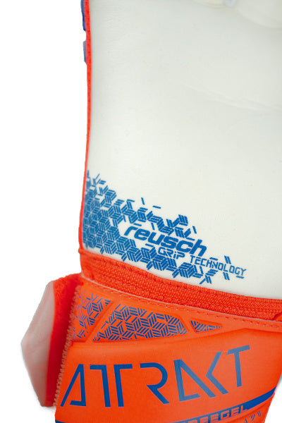 Reusch Attrakt Greegel Silver - hyper orng/elec blue