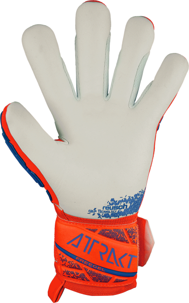 Reusch Attrakt Greegel Silver - hyper orng/elec blue