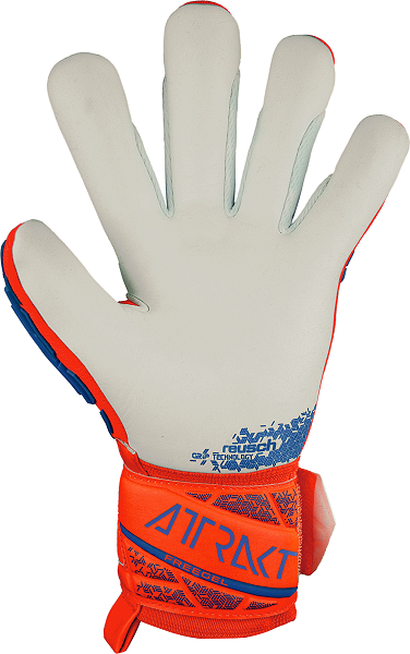 Reusch Attrakt Greegel JR Silver - hyper orng/elec blue