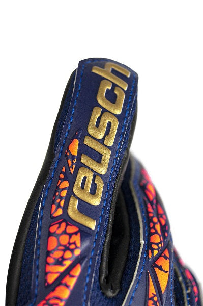 Reusch Attrakt Gold X Junior - premium blue/gold/black