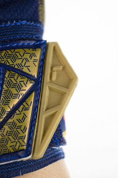 Reusch Attrakt Gold X Junior - premium blue/gold/black