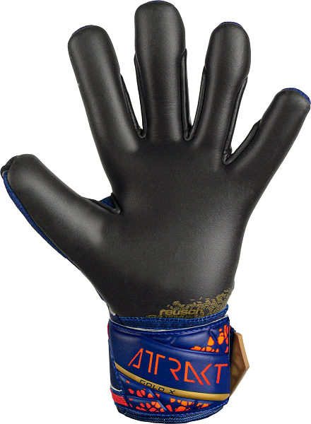 Reusch Attrakt Gold X Junior - premium blue/gold/black