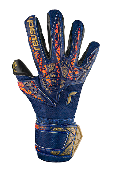 Reusch Attrakt Gold X Junior - premium blue/gold/black