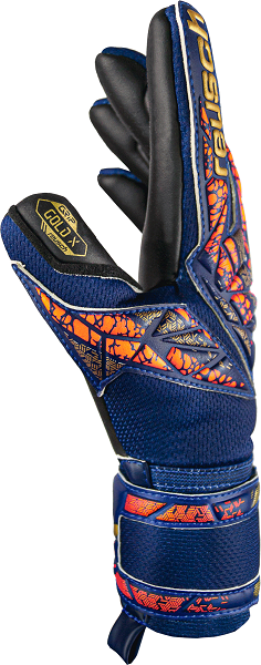 Reusch Attrakt Gold X Junior - premium blue/gold/black