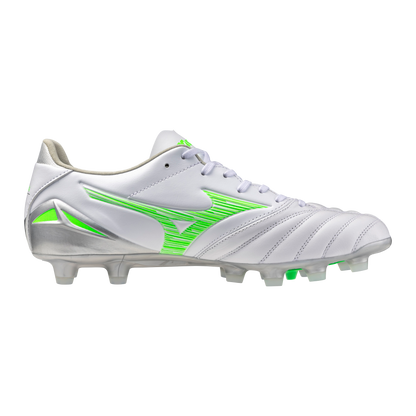 Mizuno Morelia Neo IV Pro FG - White/Green Gecko