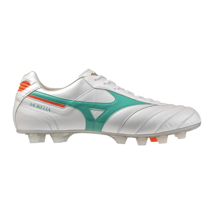 Mizuno Morelia II Elite FG - White/Arcadia/Lava Orange