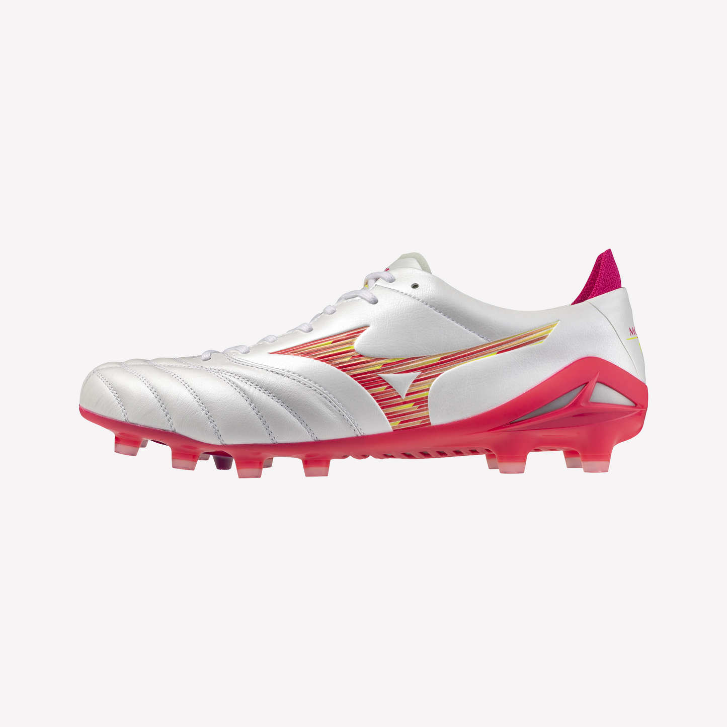 Mizuno Morelia Neo IV Elite FG - White/Pink Tetra/Fuchsia