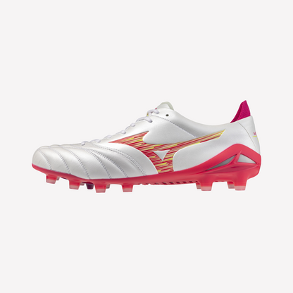 Mizuno Morelia Neo IV Elite FG - White/Pink Tetra/Fuchsia