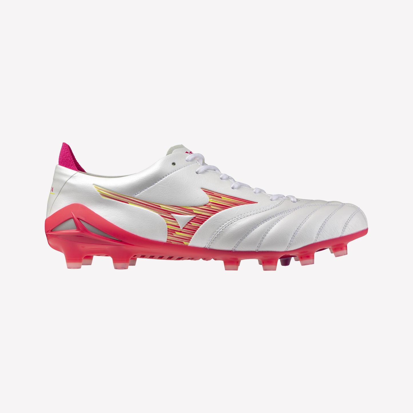 Mizuno Morelia Neo IV Elite FG - White/Pink Tetra/Fuchsia