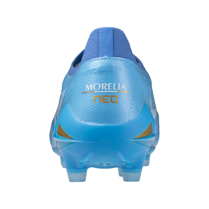 Mizuno Morelia Neo IV Beta Elite FG - Celeste/White/Ultramarine