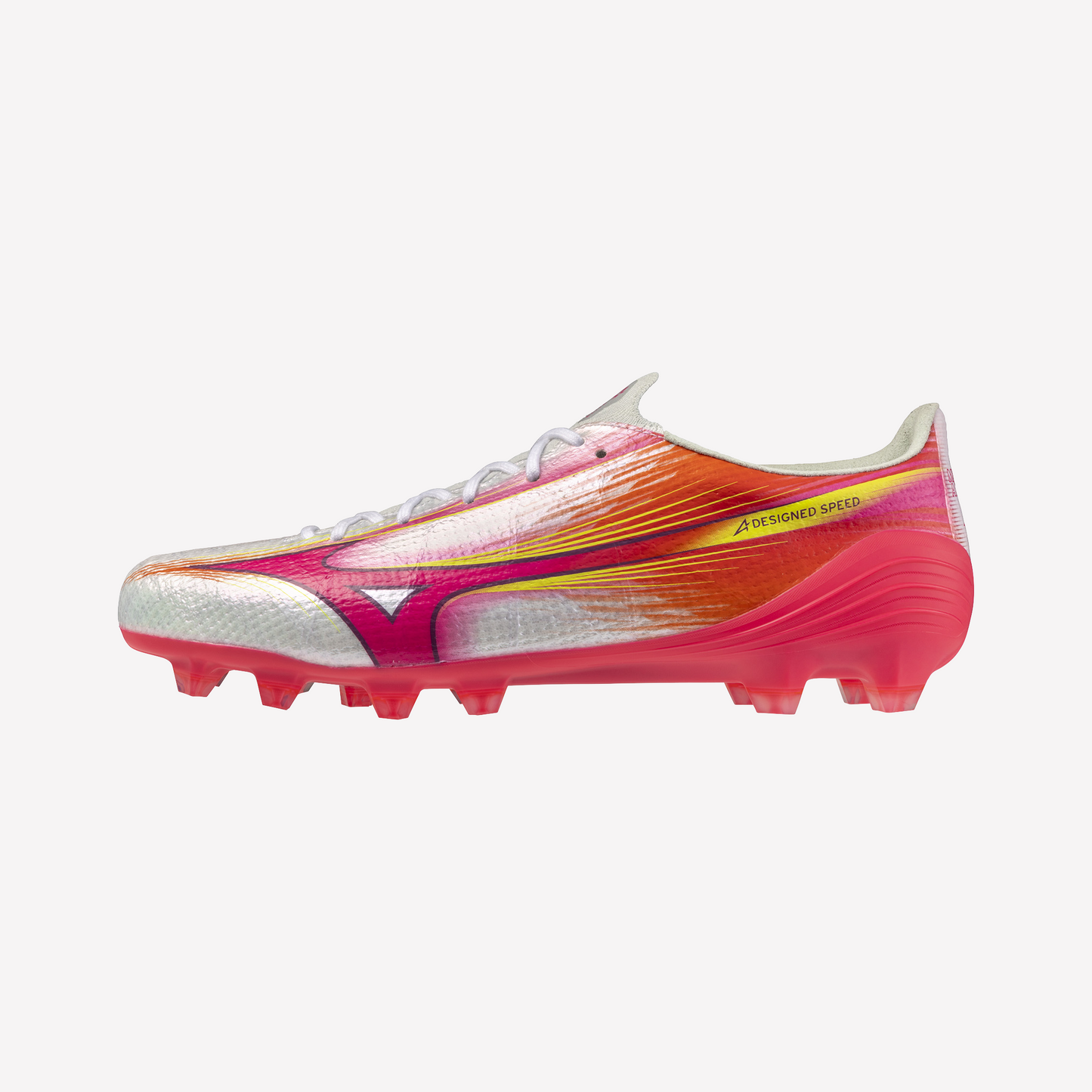 Mizuno Alpha III Elite FG - White/Fuchsia Purple