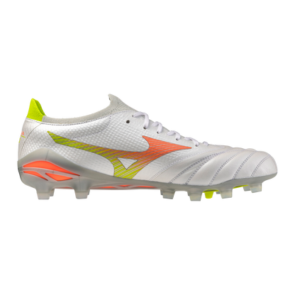 Mizuno Morelia Neo V Beta Elite FG - White/Lava Orange/Evening Primrose