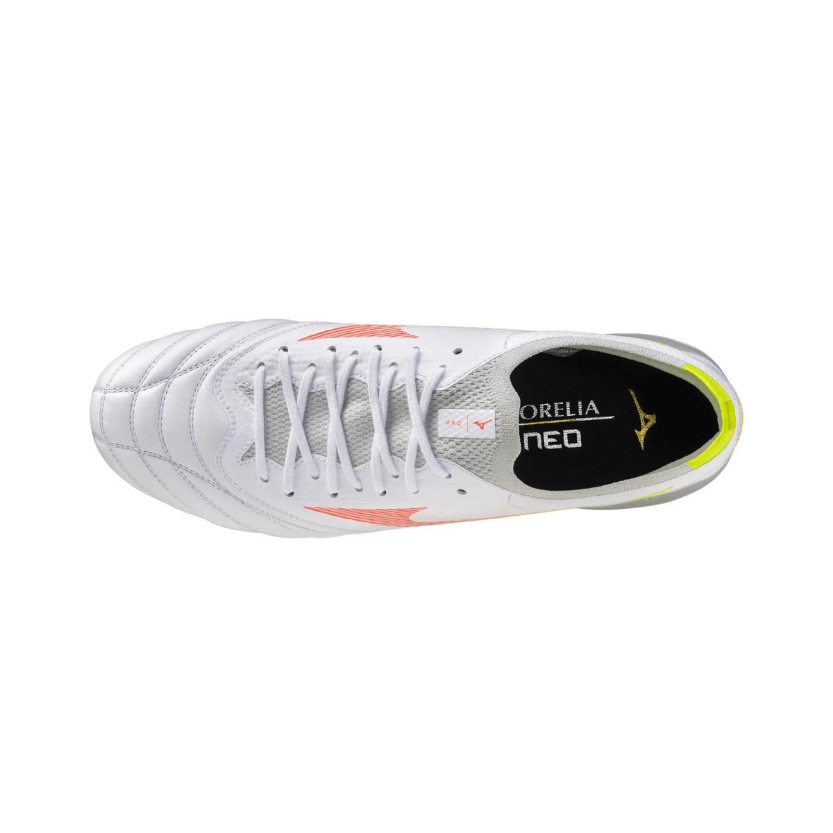 Mizuno Morelia Neo V Beta Pro AG - White/Lava Orange/Evening Primrose