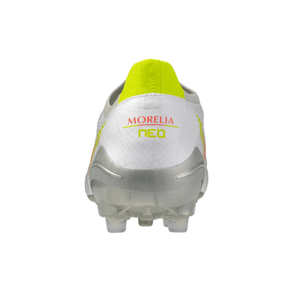 Mizuno Morelia Neo V Beta Pro AG - White/Lava Orange/Evening Primrose