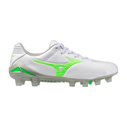 Mizuno Monarcida Neo III Select Jr FG - White/Green Gecko