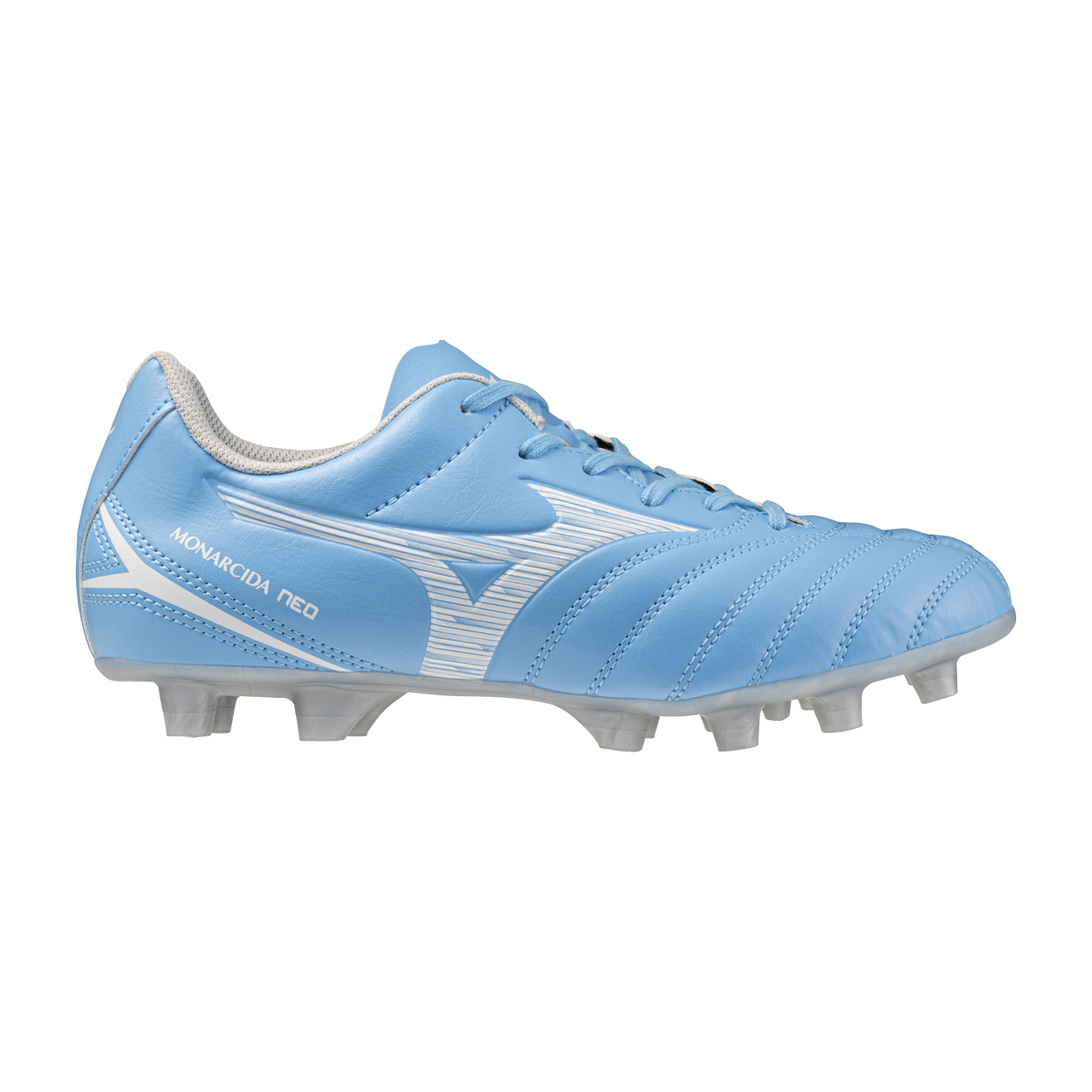 Mizuno Monarcida Neo III Select Jr FG - Celeste/White