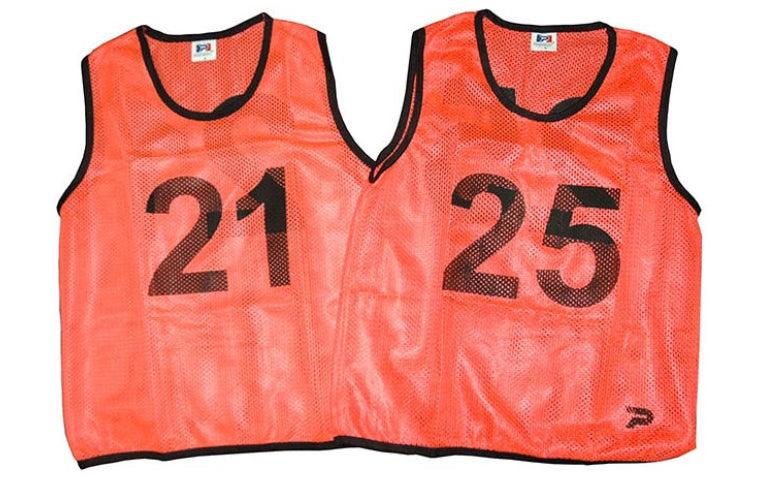 Patrick Mesh Number Bibs - Orange 21-25 Pack