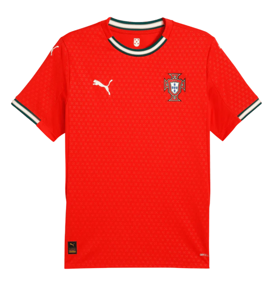 Puma Portugal 2025 Home Authentic Jersey Men - Sport Red-Sugared Almond