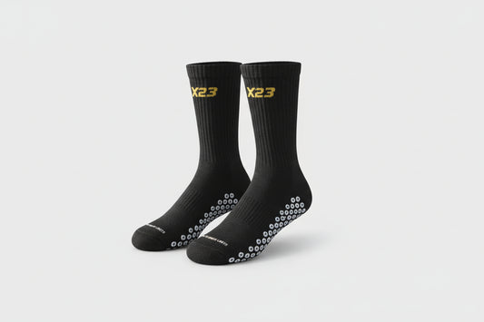 X23 Crew Grip Socks - Black
