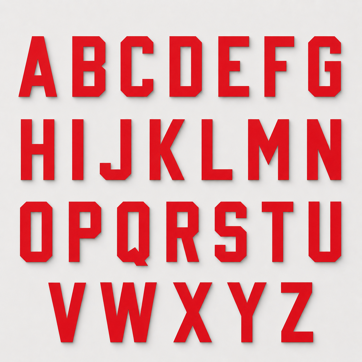 2 Inch/5cm Standard Letter