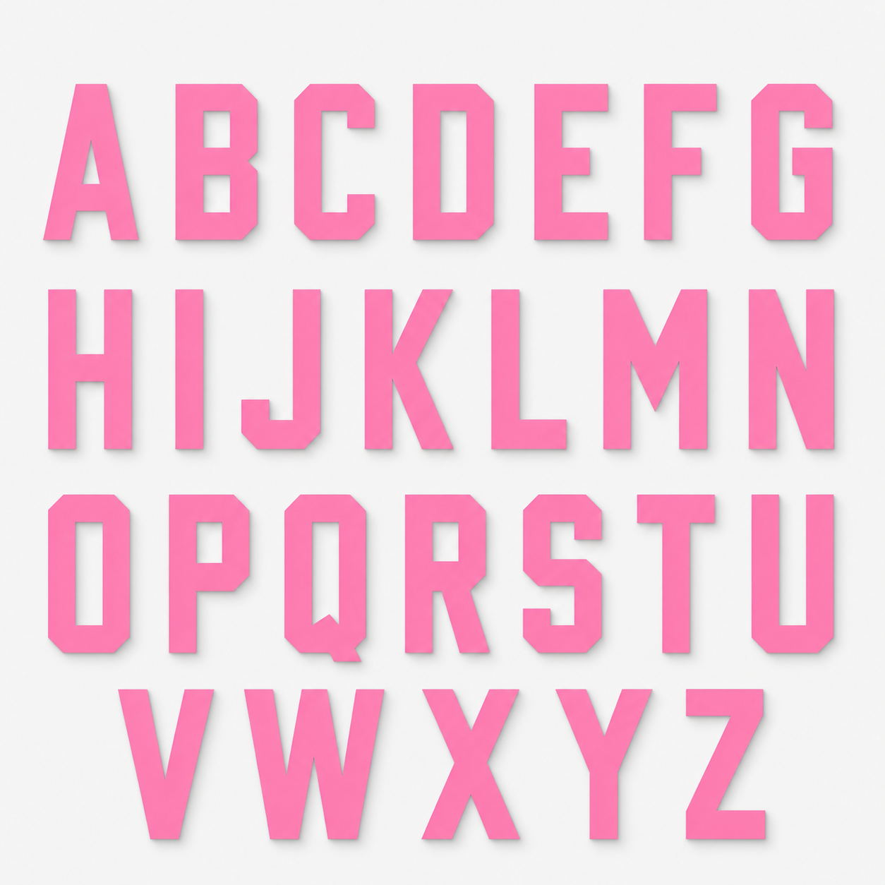2 Inch/5cm Standard Letter
