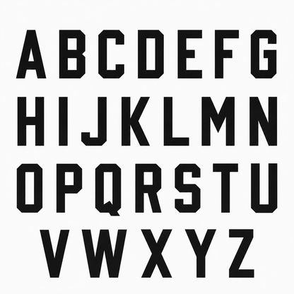 2 Inch/5cm Standard Letter
