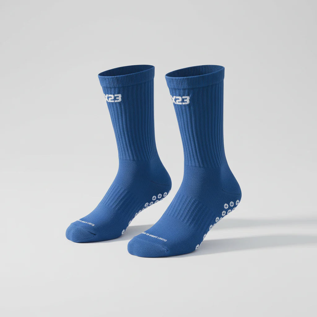 X23 Crew Grip Socks - Blue