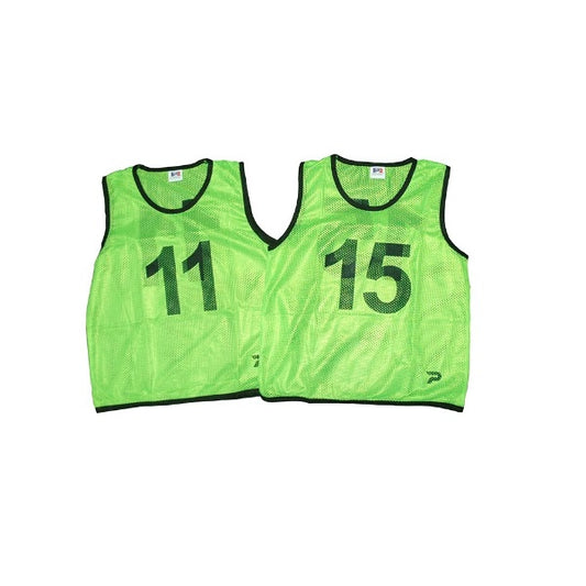 Patrick Mesh Number Bibs Green 11-15 Pack